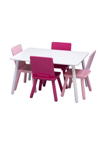 Buy Kids Table And Chair Set (4 Chairs Included) in UAE