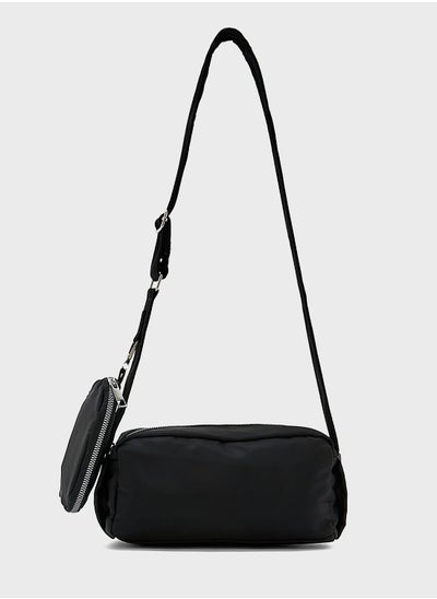 Buy Compartment Nylon Crossbody Bag in UAE