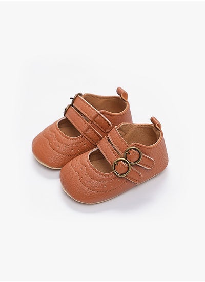 Buy Princess shoes baby toddler shoes-Brown in Saudi Arabia