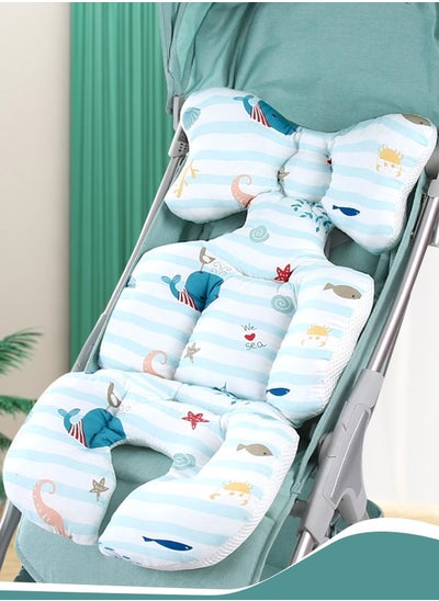 Buy Baby Stroller Cushion Pad Stroller Liner Insert Car Seat Liner Cover Non Slip Baby Stroller Liner Seat Pad in UAE