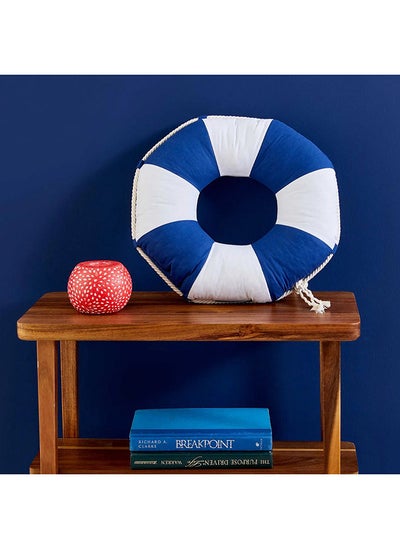 Buy Karaca Nautica Home Life Saver Dark Blue 3D Filled Pillow in UAE