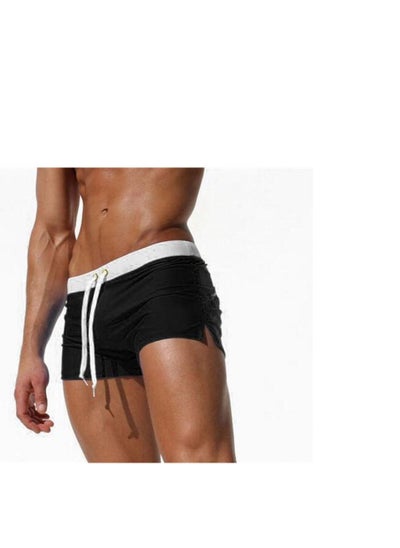 اشتري Men's Boxer Swim Shorts Stylish Back Pocket Design Beach Breathable Beach Shorts Swimwear في السعودية