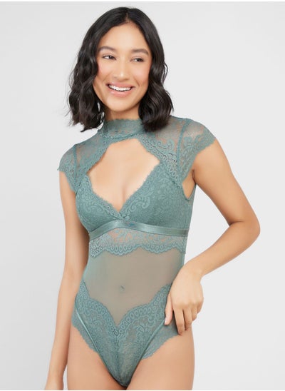 Buy Lace Detail Bodysuit in UAE