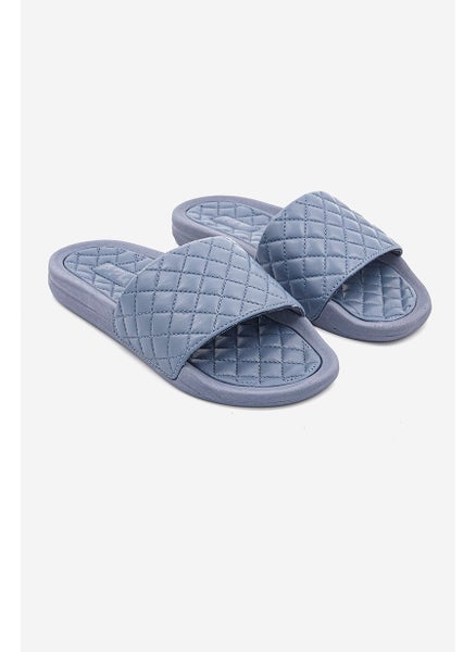 اشتري Women Lusso Slides Slippers, Slate Blue في السعودية