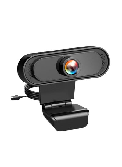 Buy 1080p HD webcam : Webcam 1080p Camera specifically designed for Professional quality Video Calling, Recording, Conferencing, Gaming. Computer camera with Full HD glass lens deliver crisp image and cry in Saudi Arabia
