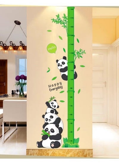 Buy Cartoon Chinese Panda Growth Chart Wall Sticker in Saudi Arabia