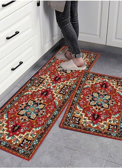 Buy 2-Piece Kitchen Rugs Mats in Saudi Arabia