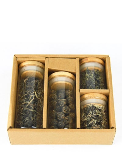 Buy A Gift Set to Savor and Shar Tea Tube China Addict Includes Tie Guan Yin 20g White Snow 10g Dragon Ball 45g Mao Feng 25g in UAE