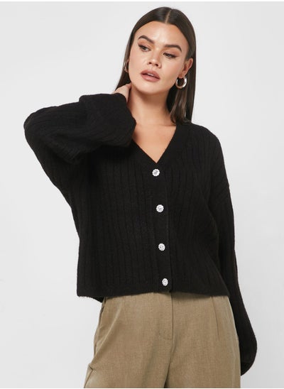 Buy V-Neck Knitted Cardigan in Saudi Arabia