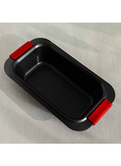 Buy Bake Me Happy Loaf Pan With Silicone Handle Carbon Steel 0.8Mm 29.5X16.2X6.5Cm in UAE