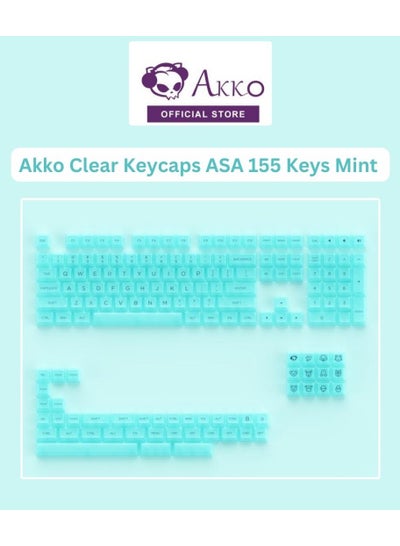 Buy AKKO Clear Transparent Keycap Sets - Mint in UAE