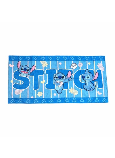 Buy Disney Lilo Stitch Collection Extra-Large Polyester Cotton Bath Towel Stitch in UAE