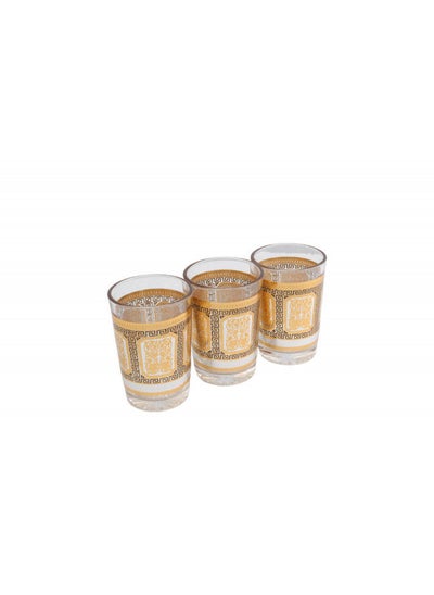 Buy 3 Pcs Moroccan Tea Cups Set in Saudi Arabia