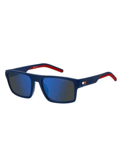 Buy Men's Uv Protection Rectangular Shape  Sunglasses Th 1977/S Blue 41 - Lens Size: 41.3 Mm - Mtt Blue M in Saudi Arabia