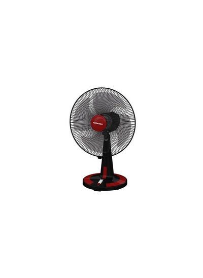 اشتري TORNADO Desk Fan 16 Inch 4 Blades Black x Red TDF16D في مصر