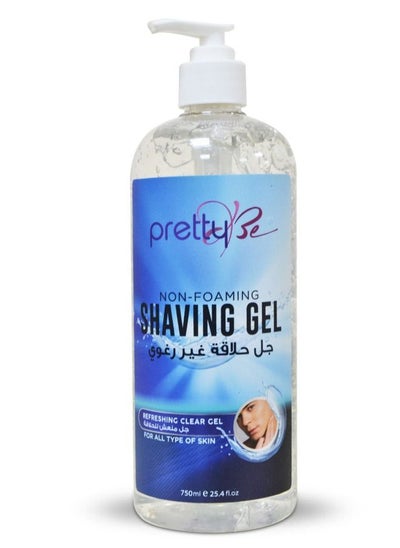 Buy Non-Foaming Shaving Gel, Refreshing Clear Gel for All Type of Skin 750ml in UAE