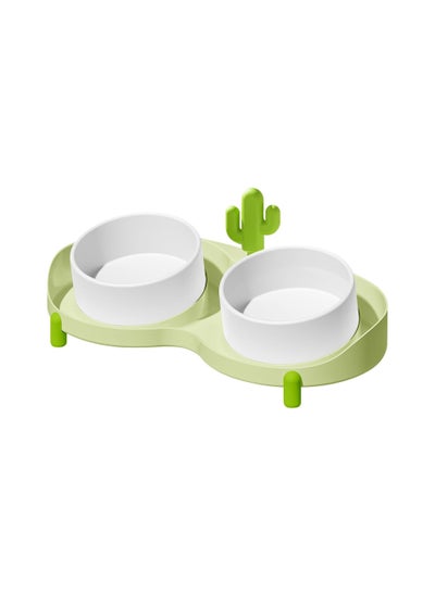 Buy Cat Bowls Elevated, Detachable Dog Bowls with Stand, 15° Tilted Raised Ceramic Cat Food Bowl, Anti Vomiting Bowl Feeder for Cats And Pets, Cleaned In the Dishwasher or Microwave in UAE