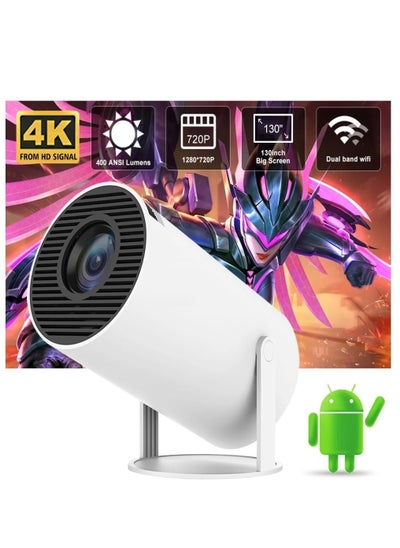 Buy Free Style Projector for Home 4K support 720P Native HD Portable Projector Android 11 YouTube Builtin Apps 5G WiFi Auto Keystone 3500 lumens (350 ANSI) 3 Watt Speaker 176" Screen Compatible 4K TV Stic in UAE