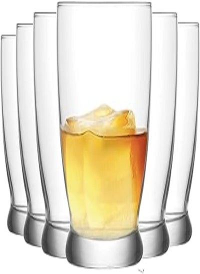 اشتري LAV ROMA Glass / 6 Pcs / 295 cc - 10 Oz/Elegant design, Trusted Brand, Attractive shape of Sparkling Drink, Soft Drink, Smoothies, Juices, Cocktails/High Quality Materials في مصر