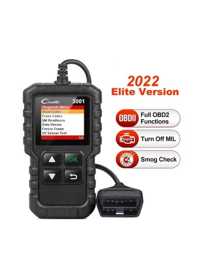 Buy Creader 3001 OBD2 Scanner Automotive Car Diagnostic Check Engine Light O2 Sensor Systems OBD Code Readers Scan Tool for All OBDII Protocol Cars Since 1996 in Saudi Arabia