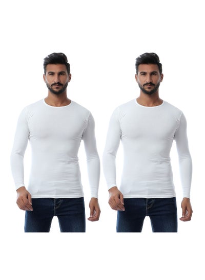 Buy Mesery Bundle OF (2) - Men Full Sleeves-White in Egypt