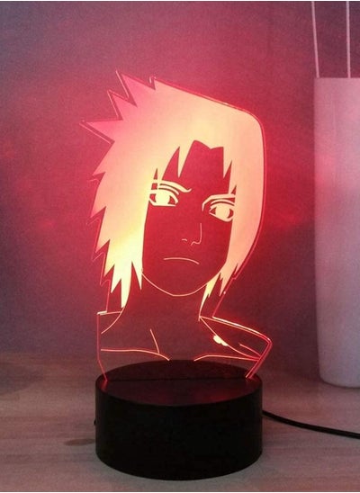 اشتري مصباح ليلي ثلاثي الأبعاد من Naruto ، مصباح ليلي ياباني Sasuke Itachi USB يعمل باللمس بجهاز تحكم عن بعد ، مصباح ليلي LED للأطفال ، 7 ألوان ، ضوء قمر للمكتب ، للأولاد / الأطفال عيد الميلاد ضوء في الامارات