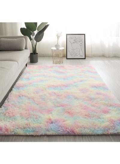 Buy Large Area Rugs Super Soft Fluffy Tie Dye Rug Modern Indoor Fuzzy Carpets Decor in UAE