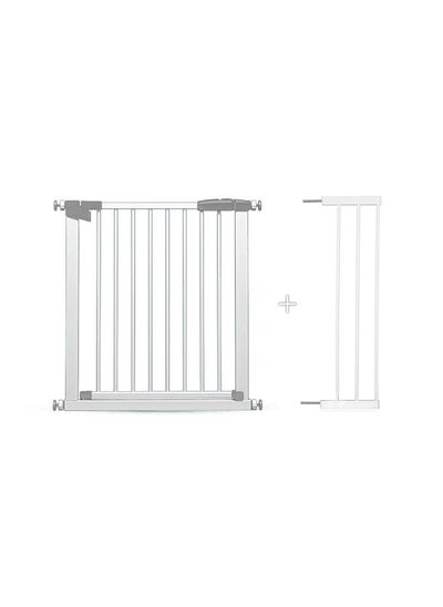 اشتري Auto Close Safety Baby Gate, Extra Wide Child Gate, The Maximum Suitable Width is 104 cm, Including 21cm Extension Rack,for Doorway Hallway And Stair Use,Height 78 cm في السعودية