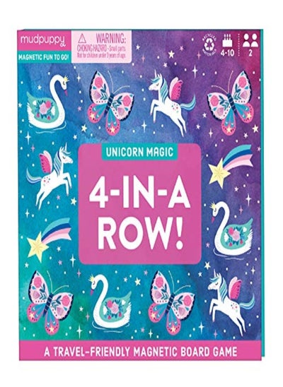 اشتري Unicorn Magic 4Inarow Magnetic Board Game by Mudpuppy Paperback في الامارات