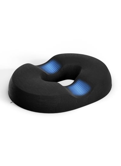 Buy Donut Pillow Seat Cushion, for Tailbone Pain Relief and Hemorrhoids, Memory Foam Coccyx Cushion for Postpartum Pregnancy, Seat Cushions for Men and Women for Home Office(Black) in Saudi Arabia