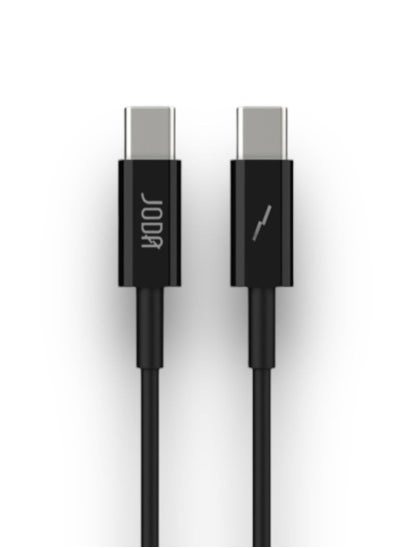 Buy JODA Type C to Type C Cable 60W - Black in Saudi Arabia