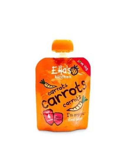 Buy Ellas Kitchen organic carrots puree 4+ months 70g in UAE