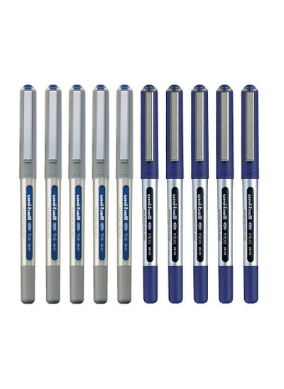 اشتري 10-Piece Uniball Eye Roller Pen Blue Ink في الامارات