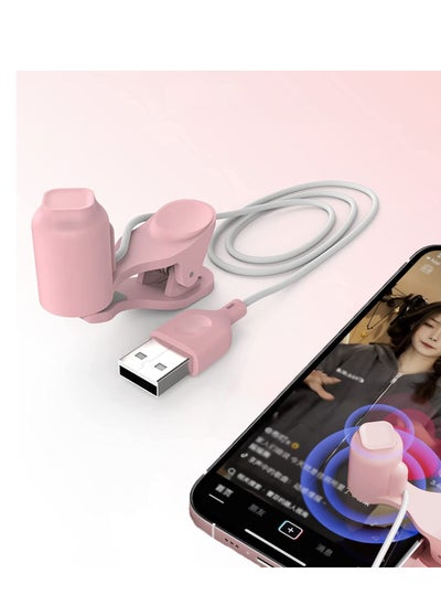 اشتري Auto Clicker Device for Mobile Phones and Tablets, USB Simulator for Gaming and Online Activities, Simulated Finger Clicking for TikTok and Live Streams, Pink في السعودية