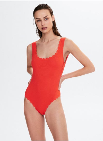 اشتري High Leg Knitted Swimsuit في السعودية