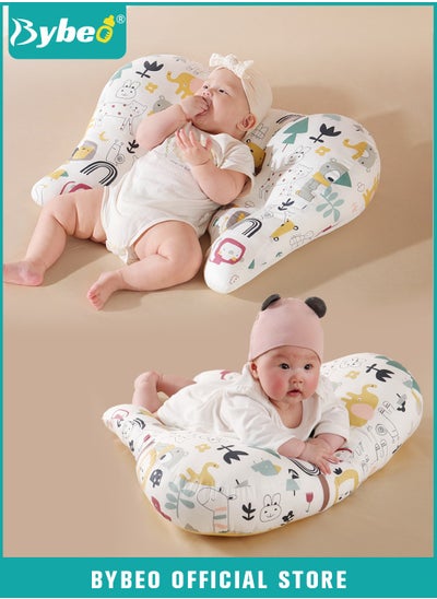 Buy Baby Nursing Pillow for Breastfeeding, Multifunctional Toddler Look Up and Lying Pillows, Anti vomit Milk Babies Crib Headrest for Newborn and Infant, 30 Degree Incline, Enlarged and Widened in Saudi Arabia