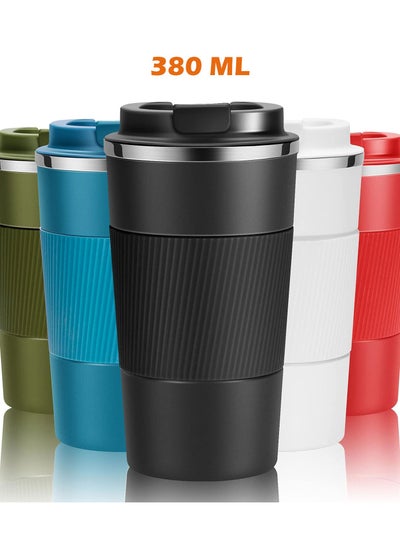 Buy 380ml Travel Mug Reusable Insulated Coffee Cup Vacuum Insulation Stainless Steel Thermal Coffee Mug for Hot And Cold Drinks in UAE