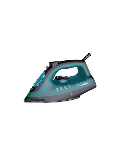 Buy TORNADO Steam Iron 2000-2400 Watt Ceramic Soleplate Turquoise TST-SE2000 in Egypt