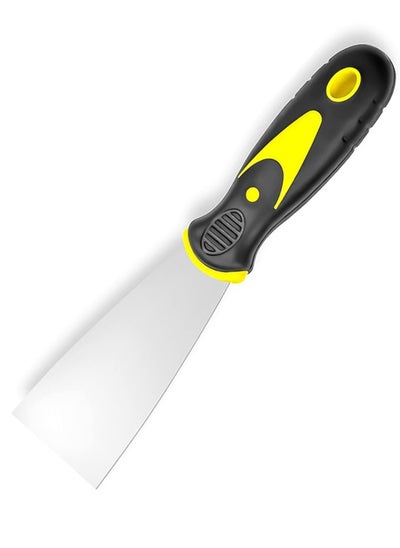 اشتري Putty Knife, 1.5 inch Stainless Steel Metal Paint Scraper, Taping Knife Tool for Repairing Drywall, Removing Wallpaper, Applying Putty, Plaster, Cement, Adhesive,Baking Patching and Painting في السعودية