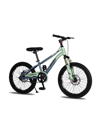 اشتري Boys' and Girls' High Carbon Steel Mountain Bike, 18-22 Inch Bicycle Wheels, Wide Tires, Steel Frame, Drivetrain, Disc Brakes with Hand Brakes, Tools, Seat, City Bike في الامارات