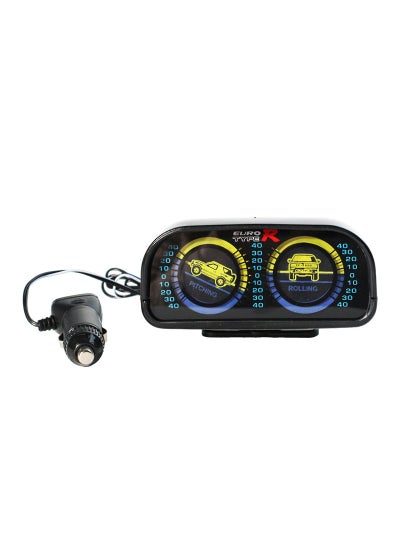 اشتري Off-Road Car Inclinometer with Light Adjustable Angle TR-9601 Black في السعودية