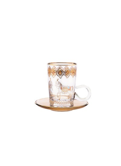 Buy 6-Piece Horse Amber Teacups in UAE