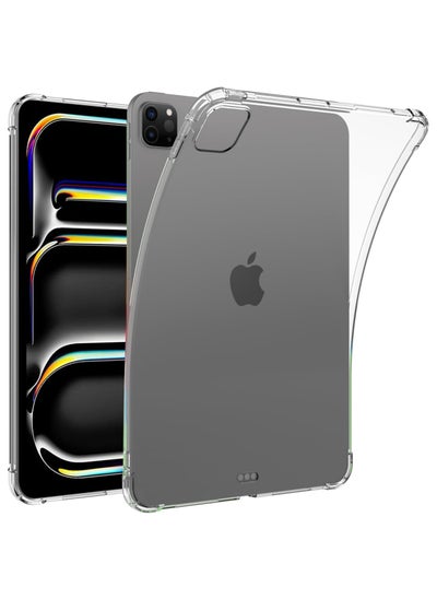 Buy Soft TPU Protective Reinforced Corner, Anti-Scratch Ultra Clear Tablet Cover Clear Case for iPad Pro 11 2024 2022 2021 2020 2018 in Egypt