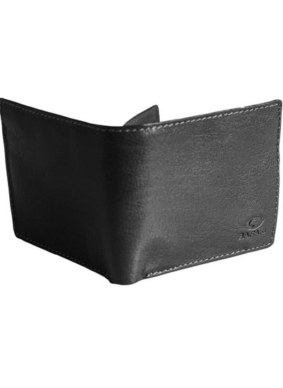 Buy Mens Wallet (sa 128) Bifold Genuine Leather Wallet for Men, 2 ID Window 5 Card Holders ,coins pocket; 2 cash pocket in Egypt