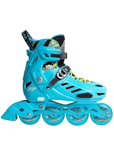 اشتري Cougar 313 Inline Roller Skate Shoes, Medium, Blue في مصر