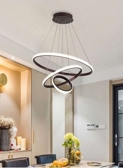 Buy Modern Pendant Lamp Led Rings Circle Ceiling Hanging Chandelier in UAE
