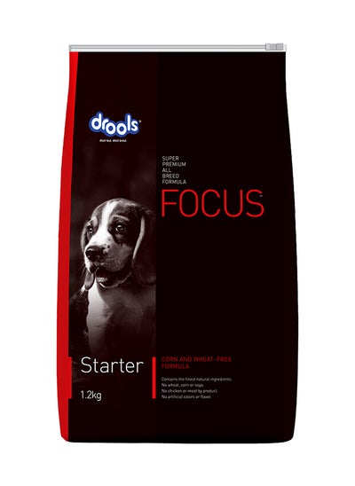 Buy Focus Starter Super Premium Dry Dog Food Multicolour 1.2kg in UAE