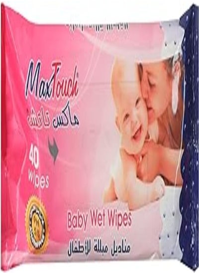 Buy Max Touch Baby Wet Wipes, 40 Wipes in Egypt