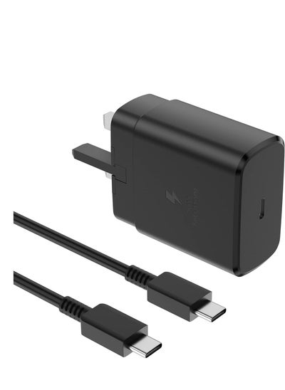 Buy 45W Fast Charger Plug for Samsung Devices And Other Type-C Charging Smartphones (black) in UAE