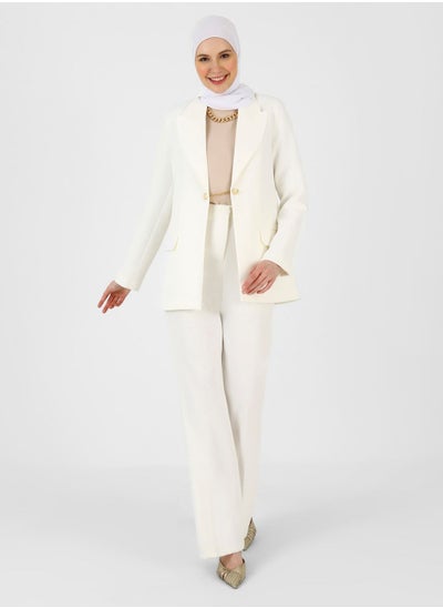 Buy Button Detail Tailored Blazer in Saudi Arabia